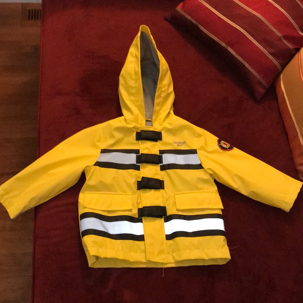Oshkosh firefighters custom waterproof raincoat 3T